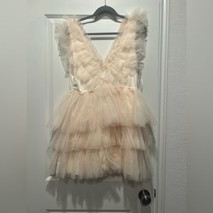 Cream tulle dress